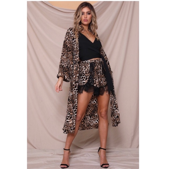 LAST 2 | 5🌟 Runaway The Label Reow Kimono Leopard - Picture 3 of 6